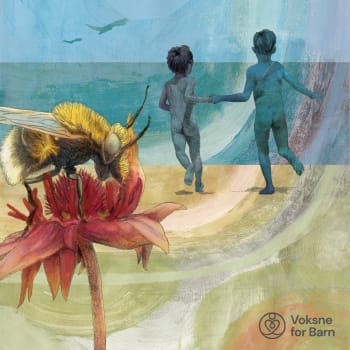 Sommerglede, kunstplakat 60x60 cm