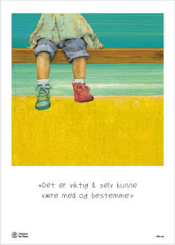 Bestemme selv, plakat 50x70 cm