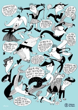 Barns ønsker til voksne, plakat 50x70 cm