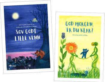 Plakatpakke "God morgen" og "Sov godt"