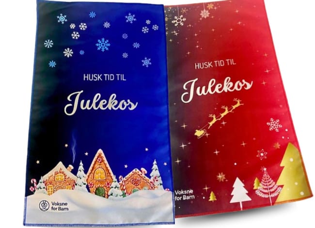 Pakke med julehåndklær