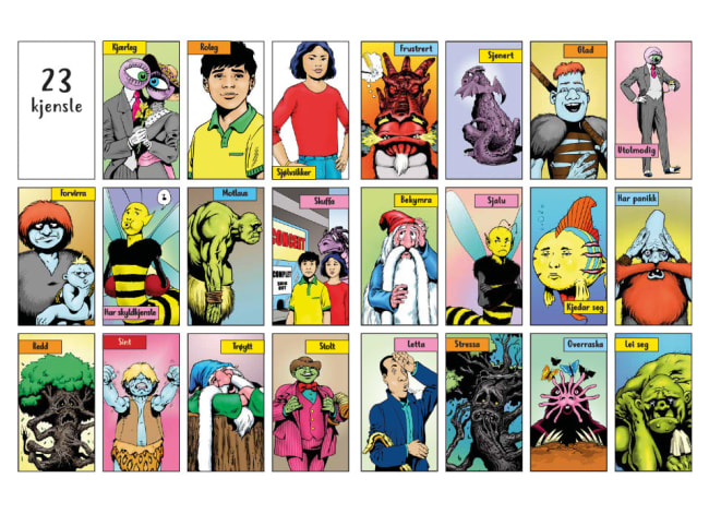 Følelser klassesett, nynorsk.