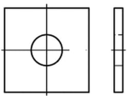 Firkantskive DIN 436