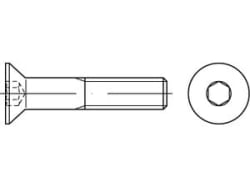 Nedsenkbar umbrakoskrue DIN 7991/ISO 10642
