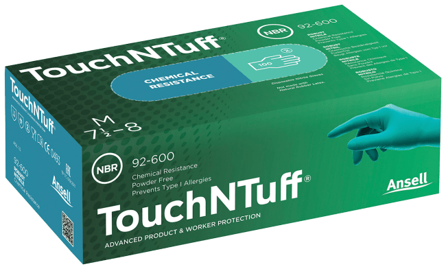 Engangshanske Ansell TouchNTuff 92-600 Nitril