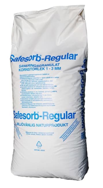 Granulat Safesorb Regular 20 kg, oljeabsorbering
