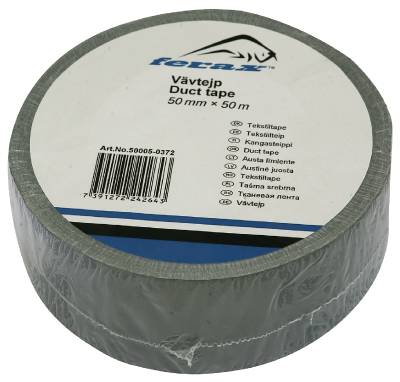 TEKSTILTAPE DT 50MMX50M SØLV