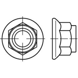 Låsemutter med flens DIN 6926