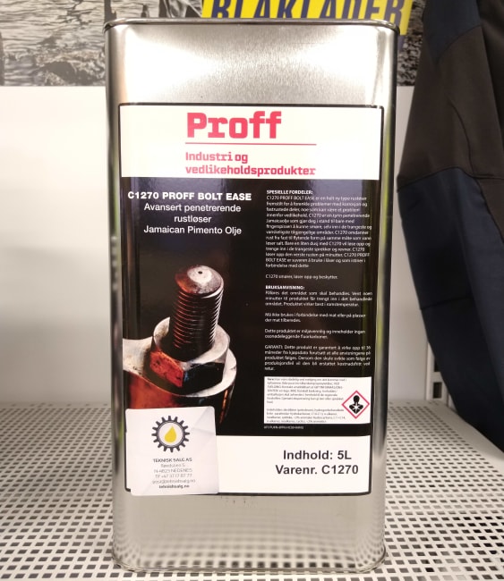 Rustløser Proff Bolt Ease, Jamaican Pimento olje  5 ltr