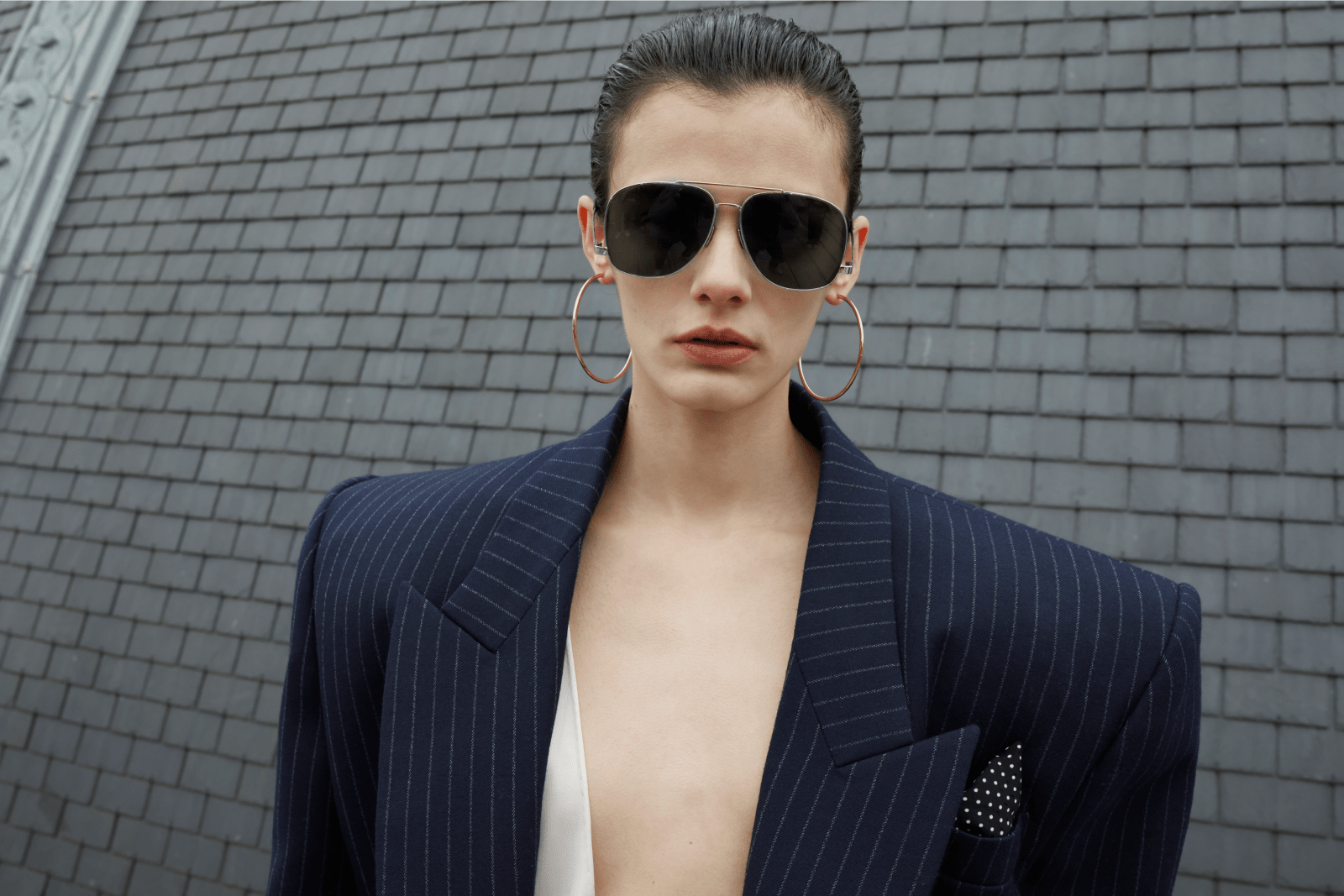 【SAINT LAURENT】オーバーサイズ シルクツイル ジャケット 三越伊勢丹 | SAINT LAURENT/サンローラン_women通販 | アイ
