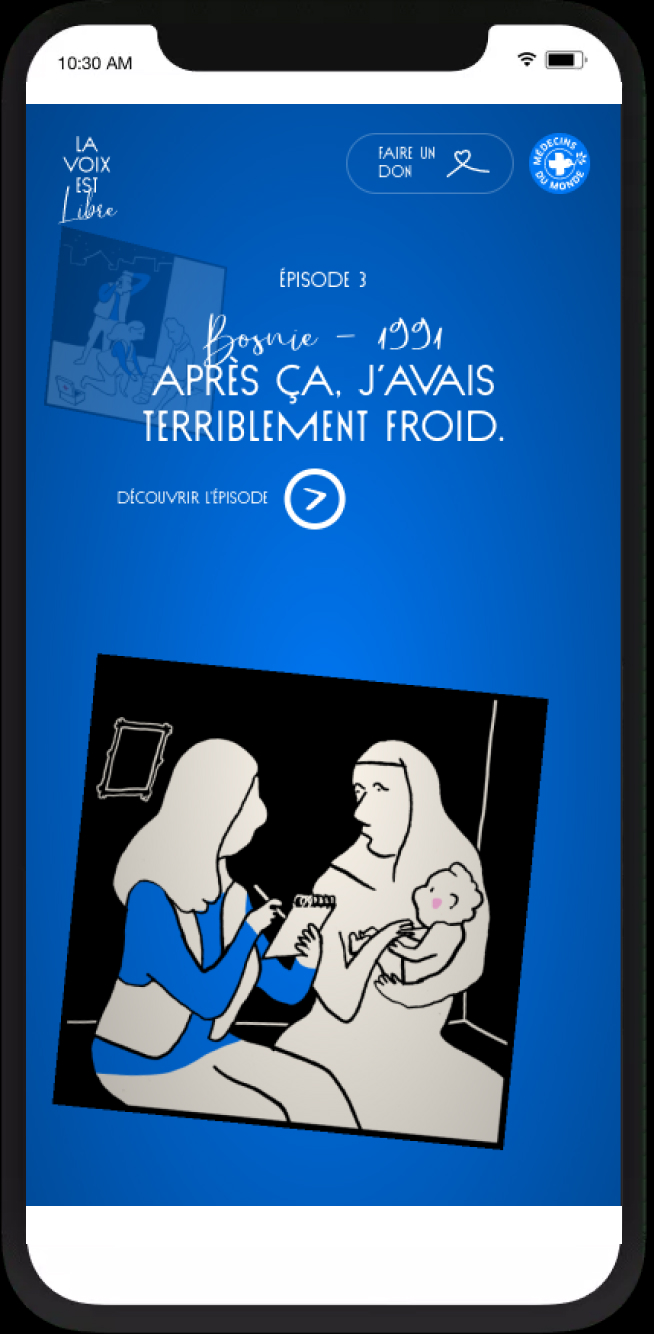 smartphone view of the study case