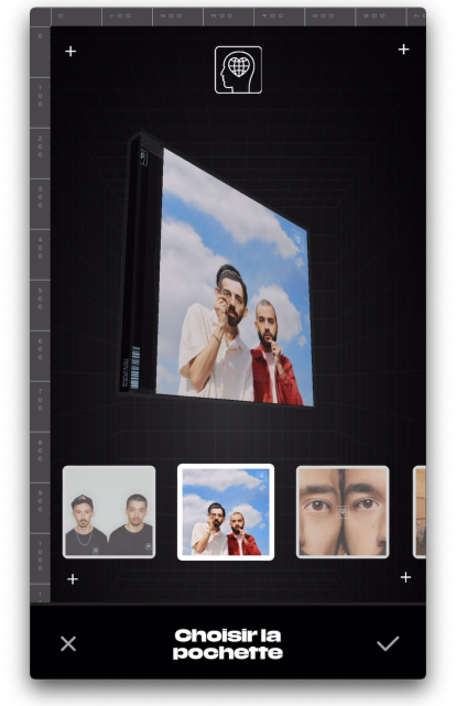 smartphone view of the study case