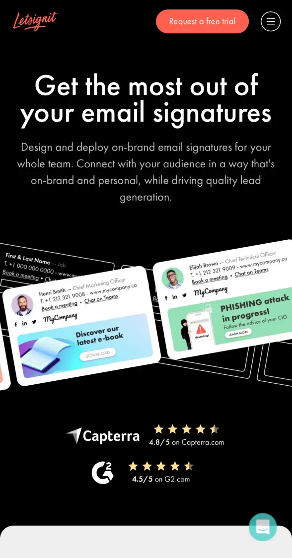 smartphone view of the study case