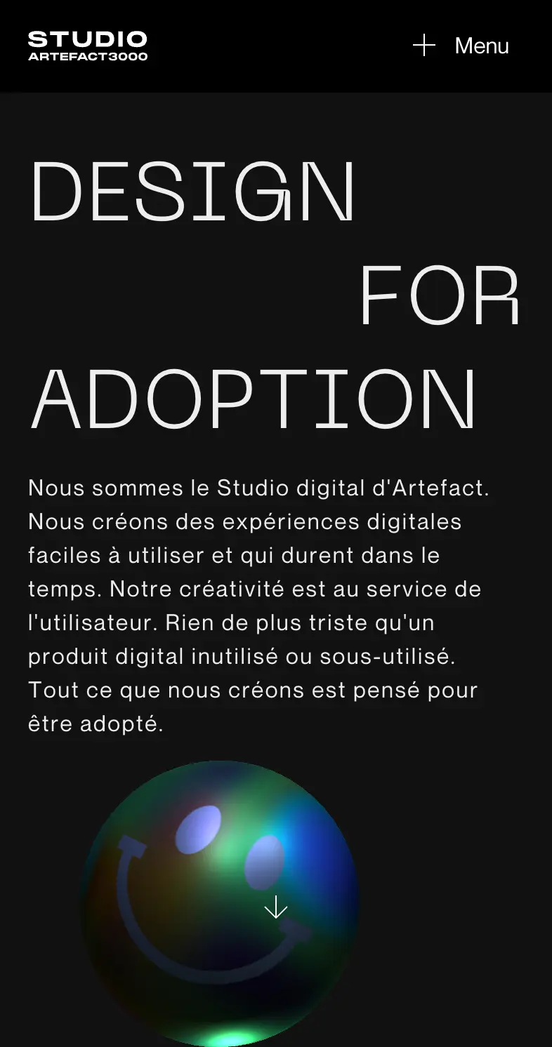 smartphone view of the study case