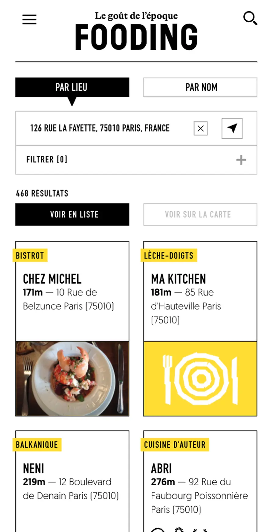 smartphone view of the study case
