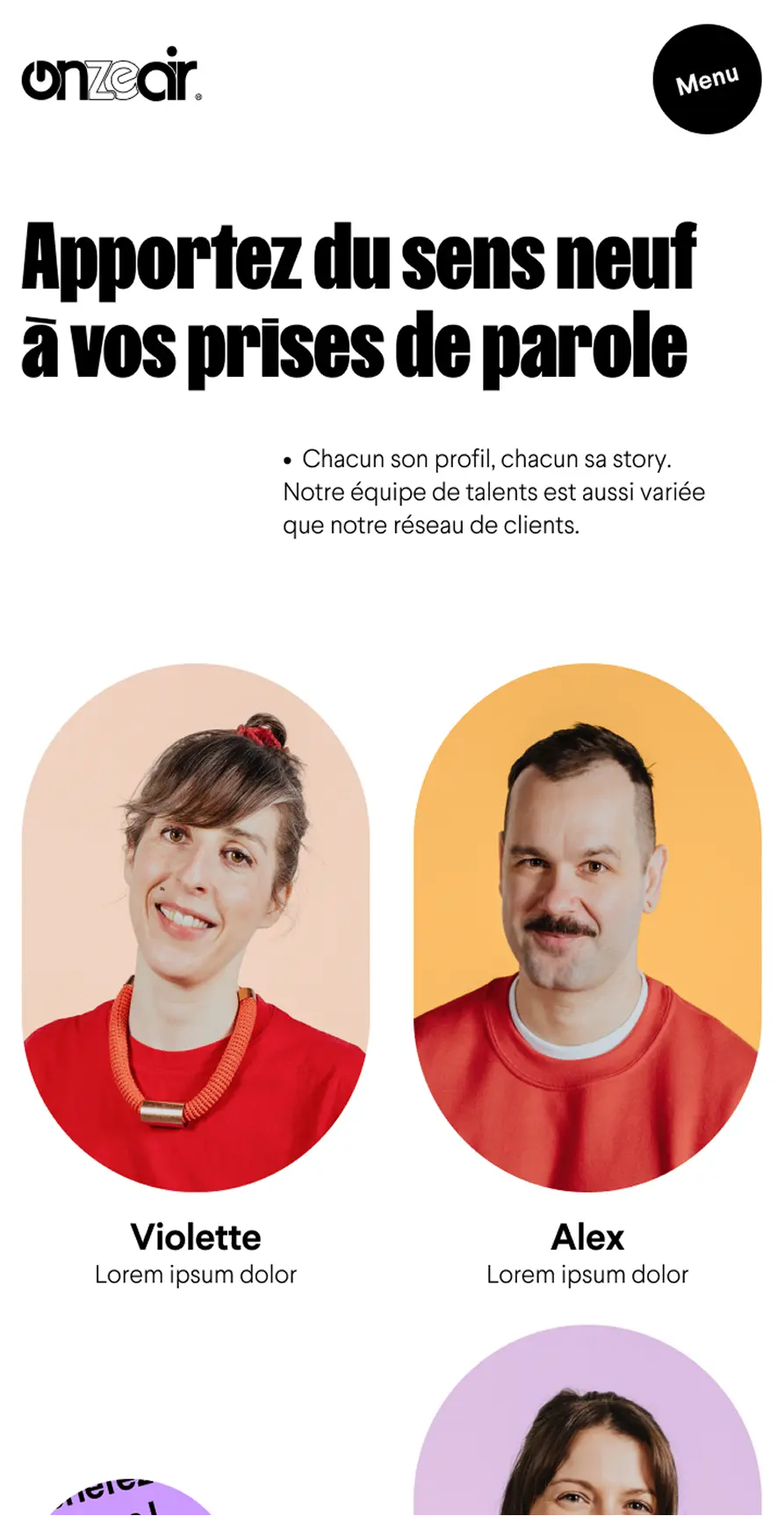 smartphone view of the study case