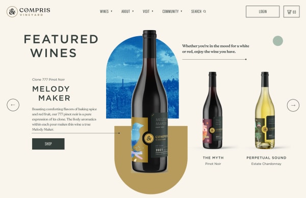 never-better-compris-vineyards-website-featured-wine-module-layout