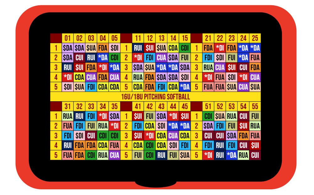 6x5x5 Grid Wristband