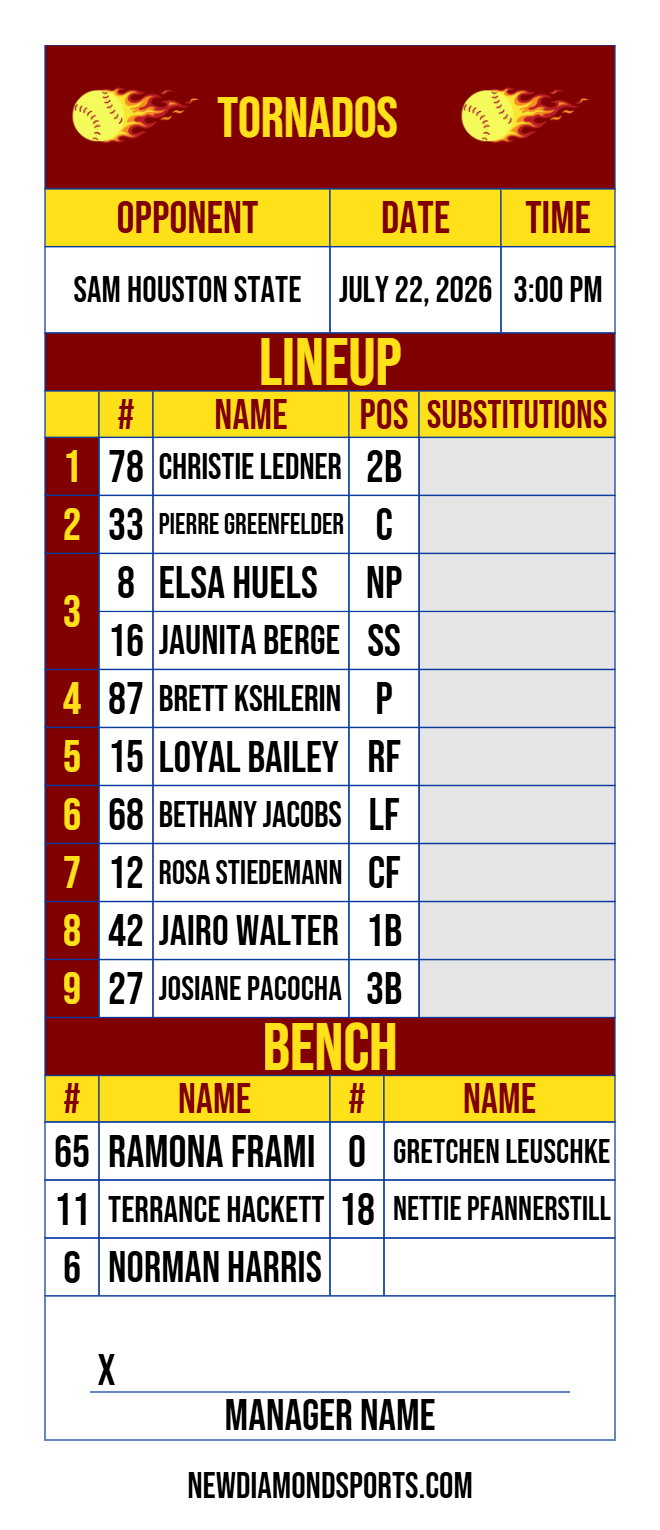 Lineup Cards featured 4