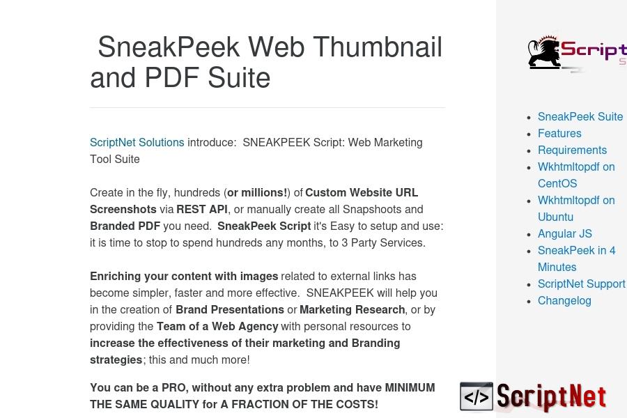 SneakPeek Introduction