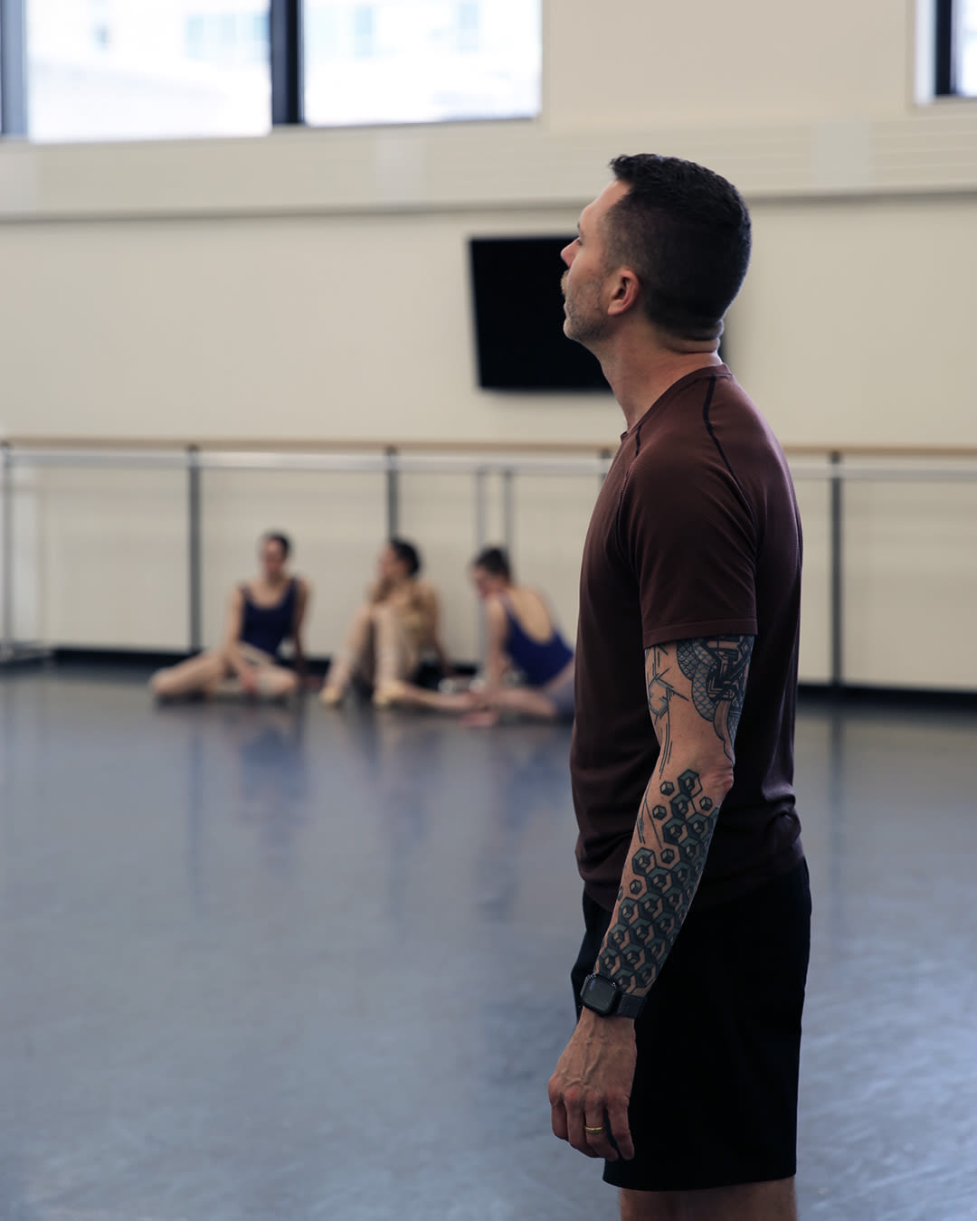Jason Fowler rehearsing Continuum