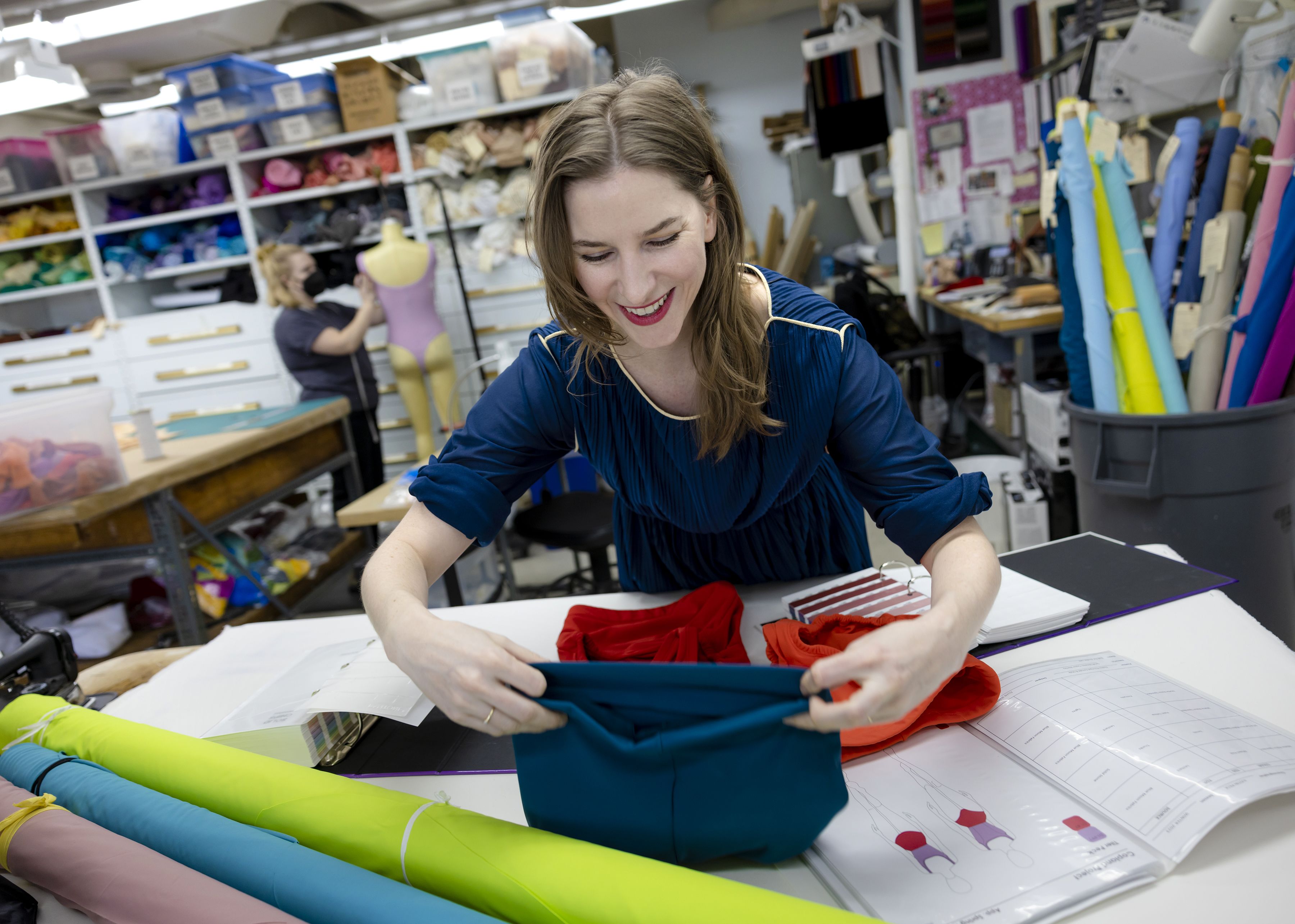 Vibrant Stripes Gymnastics Leotard - Backstage Dancewear