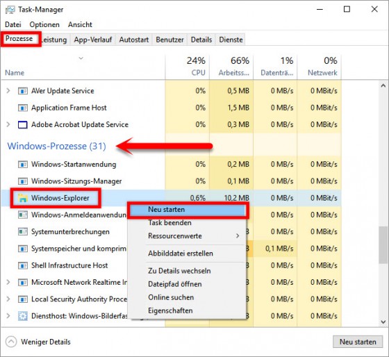 windows-explorer-neu-starten-start-menue-absturz-reparieren-taskmanager-560x514