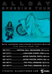 Allday Announces 'Speeding' Tour