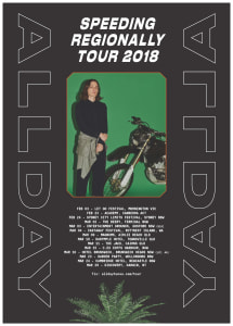 Allday Announces 'Speeding Regionally' National Tour