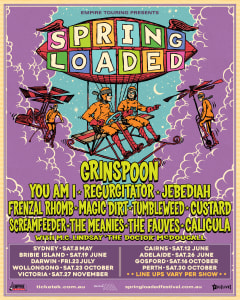 More GRINSPOON / SPRING LOADED FESTIVALS announced...
