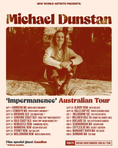 Michael Dunstan Announces 'Impermanence' Aus Tour