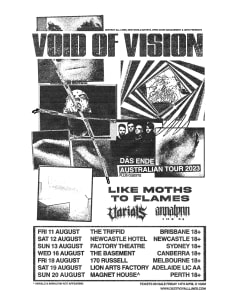 Void Of Vision Das Ende tour with Like Moths To Flames