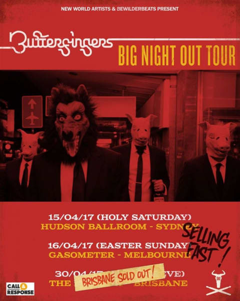 Butterfingers Sign With New World Artists & Announce Tour