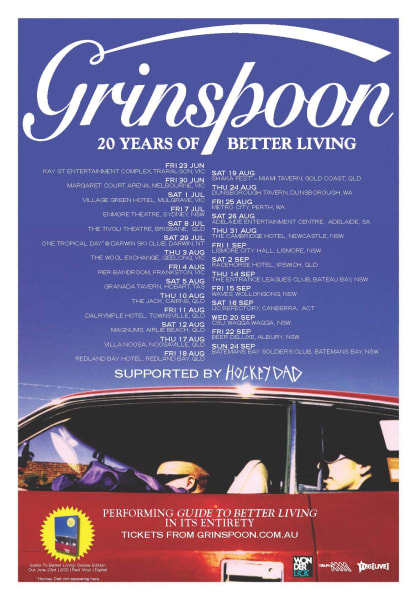 Grinspoon 27-date Tour, 20 Years of Guide To Better Living