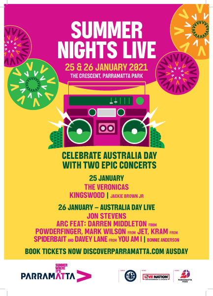 ARC : AUSTRALIAN ROCK COLLECTIVE - PARRAMATTA -AUST DAY