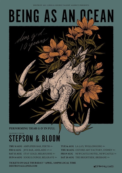 Stepson Join Being As An Ocean "Dear G-d" 10 Year Tour