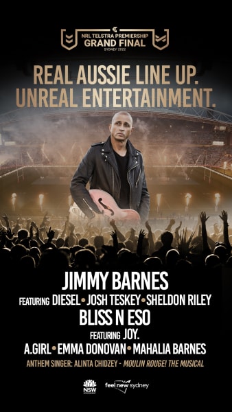 DIESEL performs with Jimmy Barnes NRL GF pre game