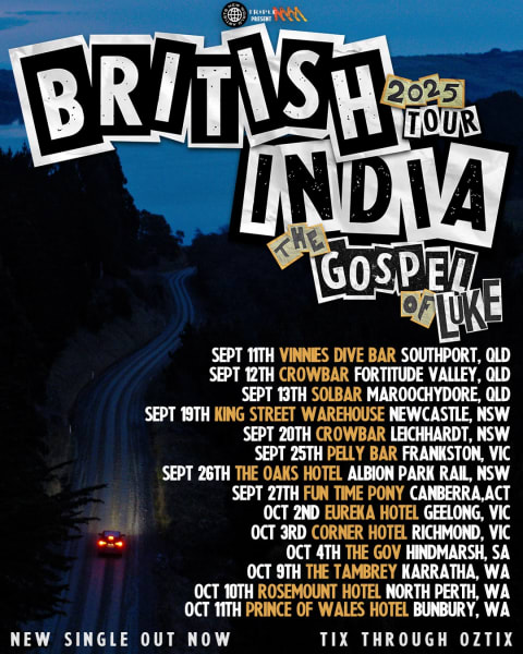 BRITISH INDIA ANNOUNCE GOSPEL OF LUKE TOUR - SPRING 2025