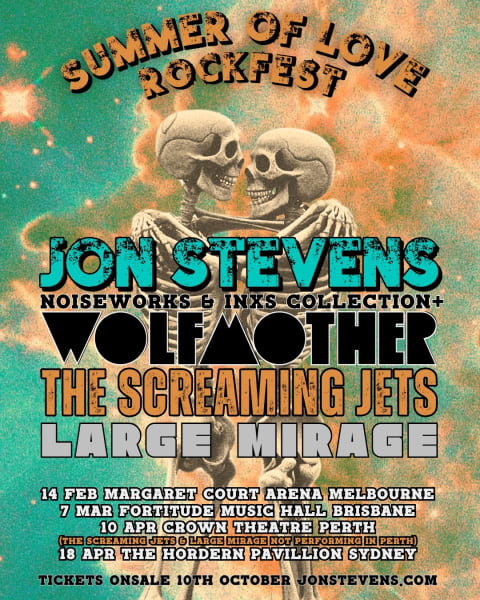 THE SCREAMING JETS JOIN: JON STEVENS, LGM & WOLFMOTHER