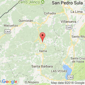 Localización de Trinidad en Santa Bárbara