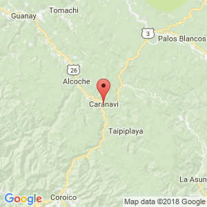 Localización de Caranavi en La Paz