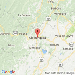 Localización de Chiquinquirá en Boyacá