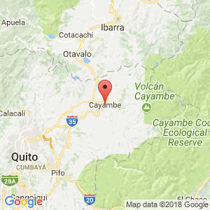 Localización de Cayambe en Pichincha