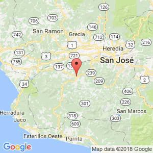 Localización de Santiago en San José