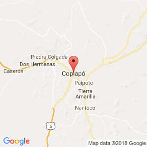 Localización de Copiapó en Atacama