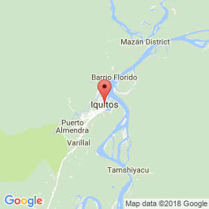 Localización de Iquitos en Loreto