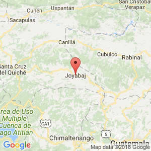 Localización de Joyabaj en El Quiché