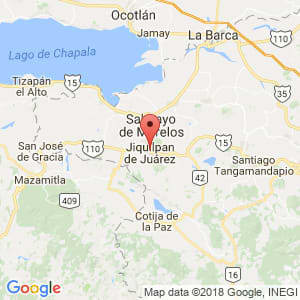 Localización de Jiquilpan en Michoacán de Ocampo