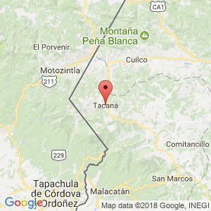 Localización de Tacana en San Marcos