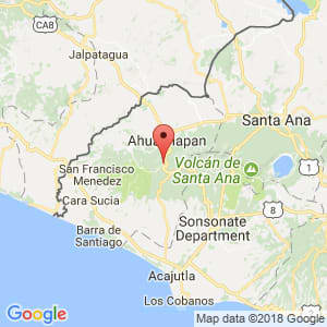 Localización de Concepción de Ataco en Ahuachapán